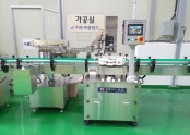 소독제 병포장라인-턴테이블-충진기-캡핑기-턴테이블-콘베아-25개/분